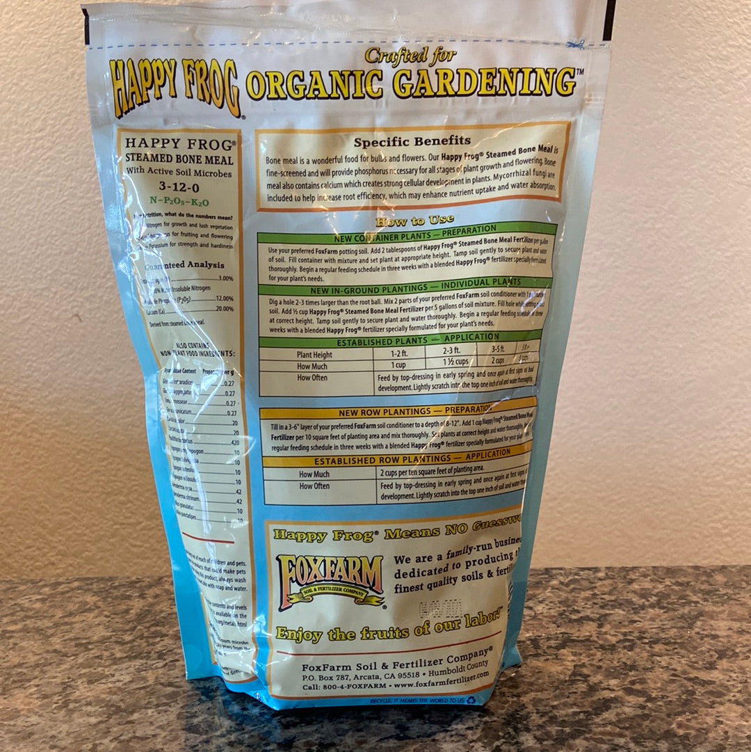 Happy Frog Steamed Bone Meal Dry Fertilizer