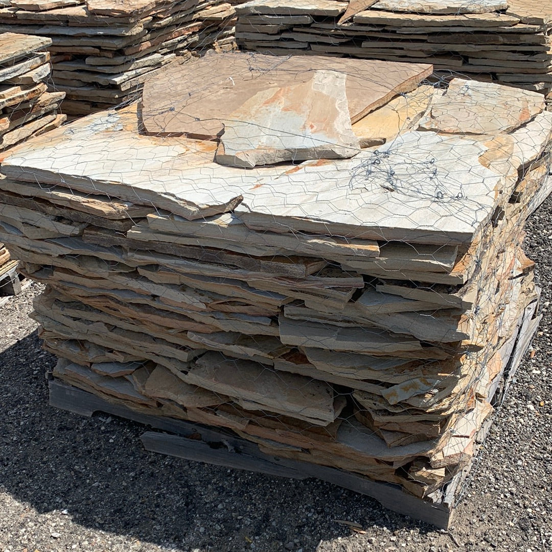 1" Minus Flagstone Pallet approx 2 tons Texas Tree Farms