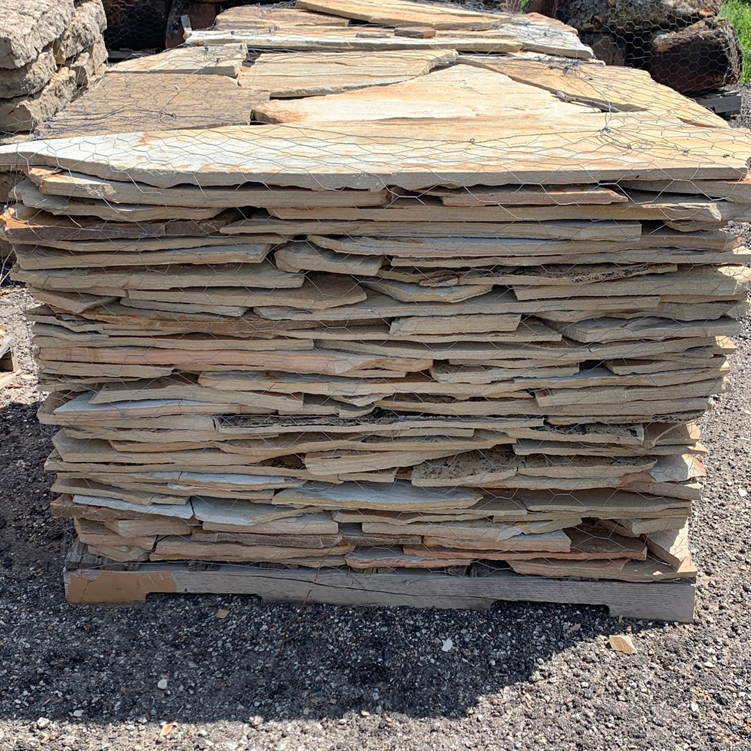 1" Minus Flagstone Pallet approx 2 tons Texas Tree Farms